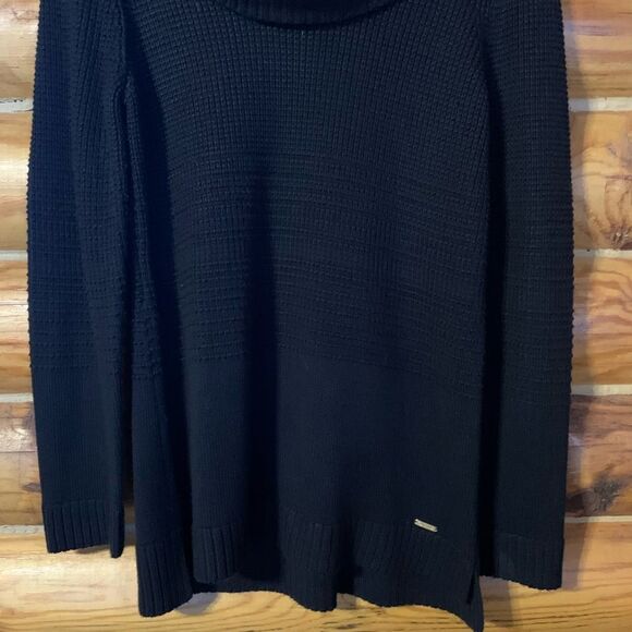 Calvin Klein Cowlneck Black Tunic Sweater Size Medium - Picture 3 of 11